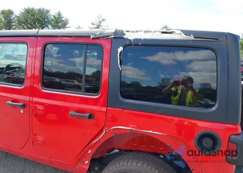 2018 Jeep Wrangler Unlimited Sport S 4X4 из США, поврежденный, VIN 1C4HJXDG8JW103245